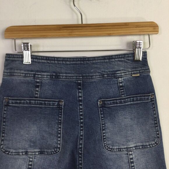 O'Neill Womens Marina Jean Shorts Denim Dark Wash Blue Grass Wash Size 27 NWT - Picture 16 of 16